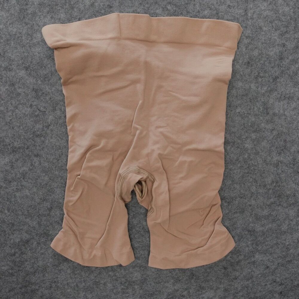Skims Seamless Sculpt Mid Thigh Sculpt Short Shape Wear Mica Tan Beige Size L